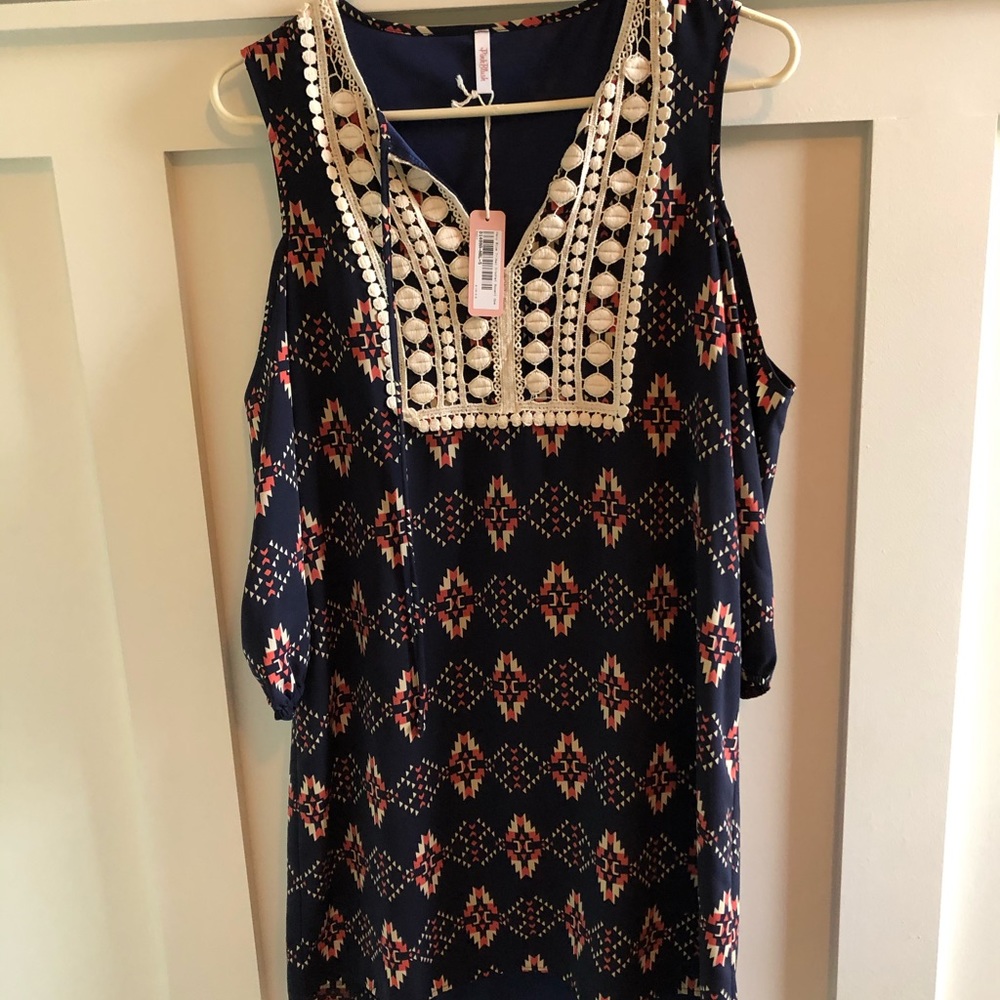 Pink blush boho dress